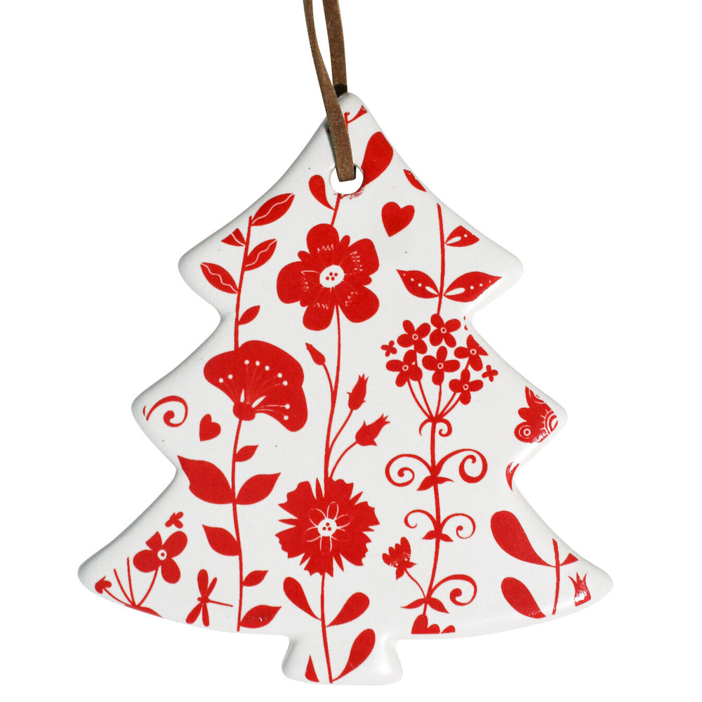 LVD Tree Folk Home/Office Hanging X-mas Display Ornament Decor 8x9cm Red — image 2