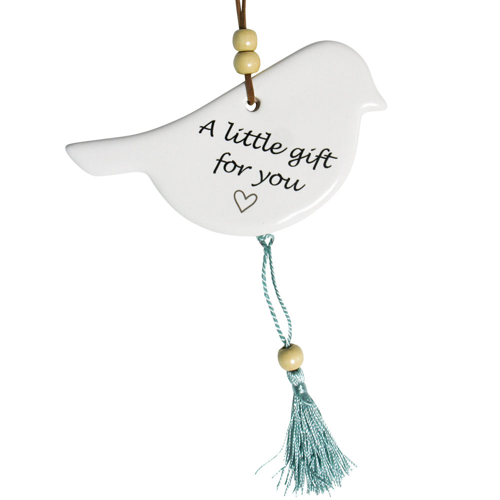 LVD Bird Indigenous Home/Office Hanging Display Ornament Decor 12x8cm Aqua — image 3