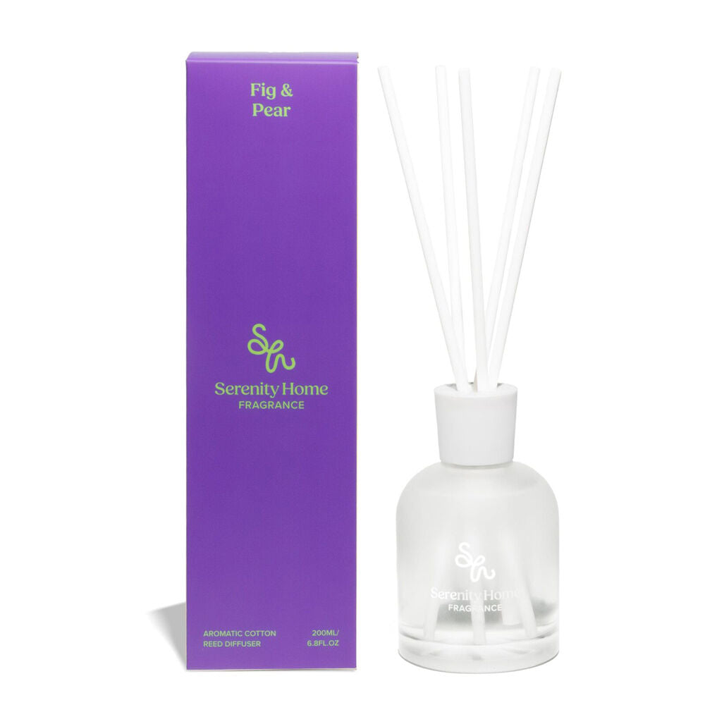 Serenity 200mL Ripe Fig and Juicy Pear Scent Home Fragrance Reed Diffuser