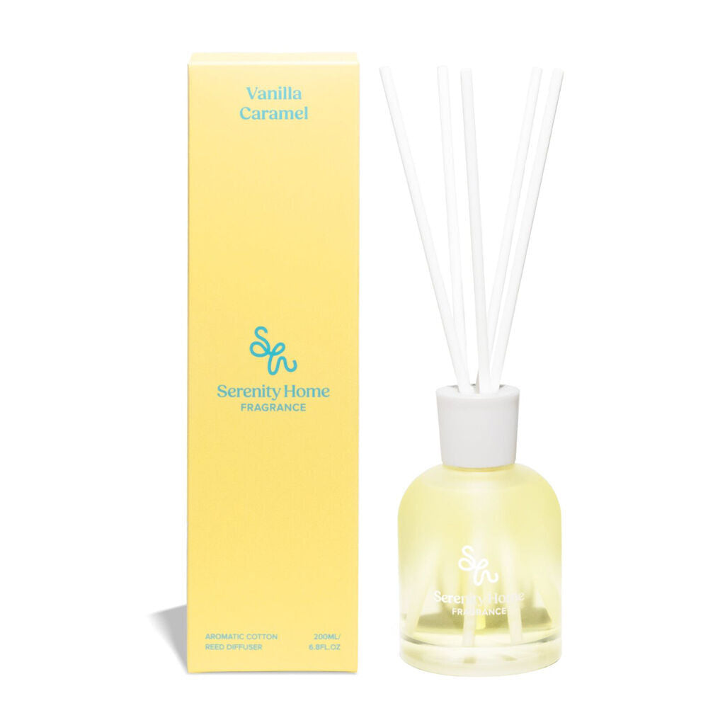 Serenity Vanilla Caramel Scent Home Fragrance Reed Diffuser Bottle 200mL (2 Pack) — image 2