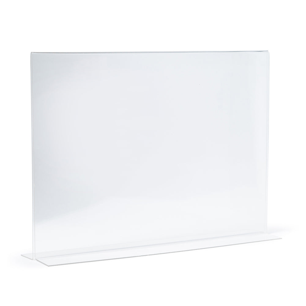 Sandleford 29.7cm Double-Sided T-Shape A4 Sign/Menu Holder Landscape Stand Clear — image 2