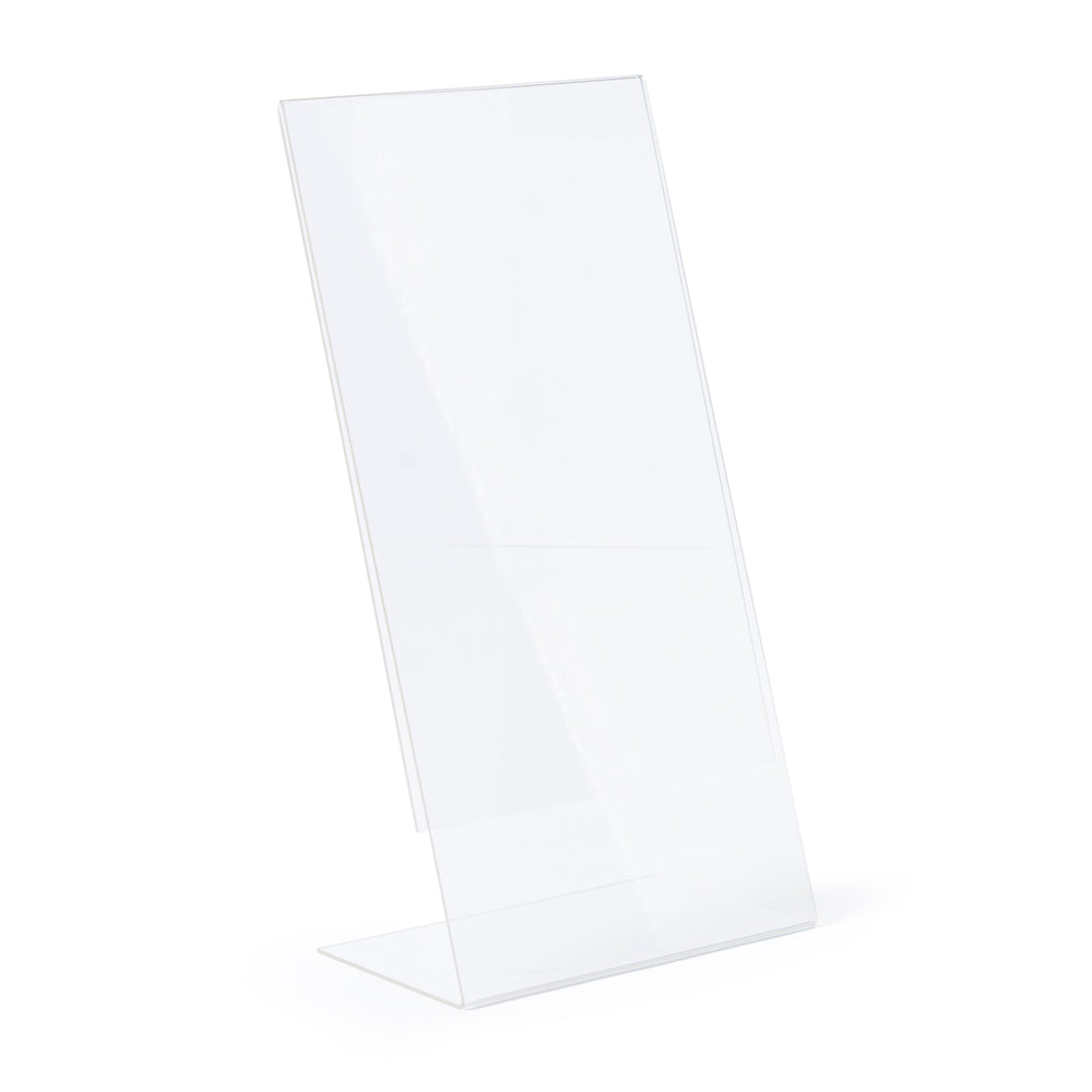 Sandleford 22cm Slanted DL Sign Holder Portrait Acrylic Menu Display Stand Clear — image 2