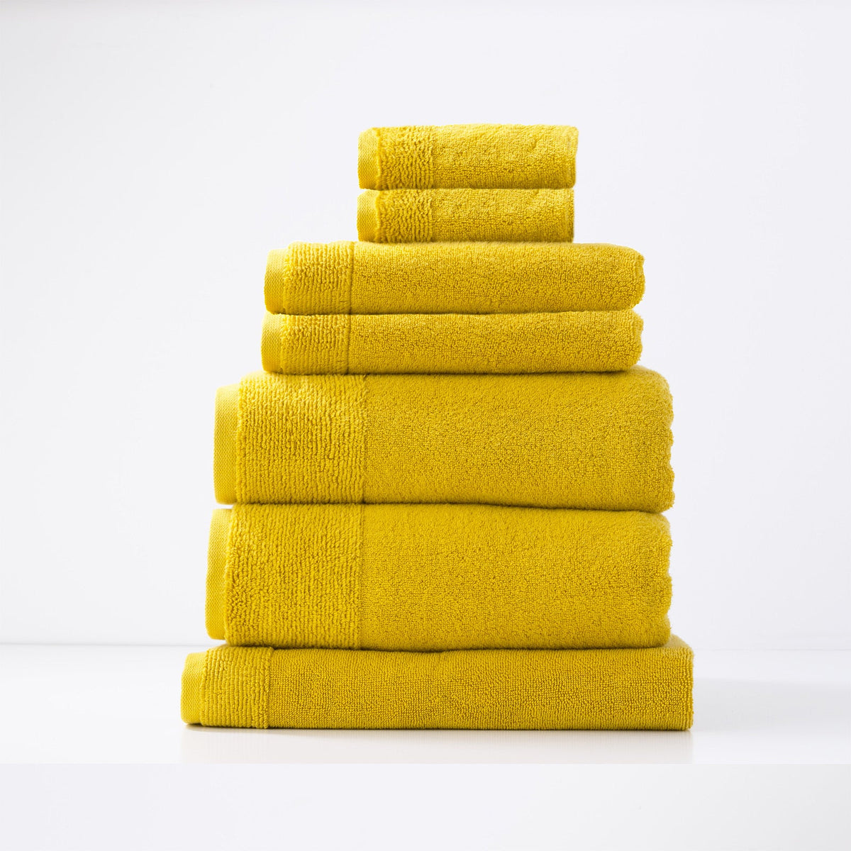 Renee Taylor Aireys Hand/Face Bath/Towel Set Zero Twist Cotton 650 GSM Spice (7 Pieces)