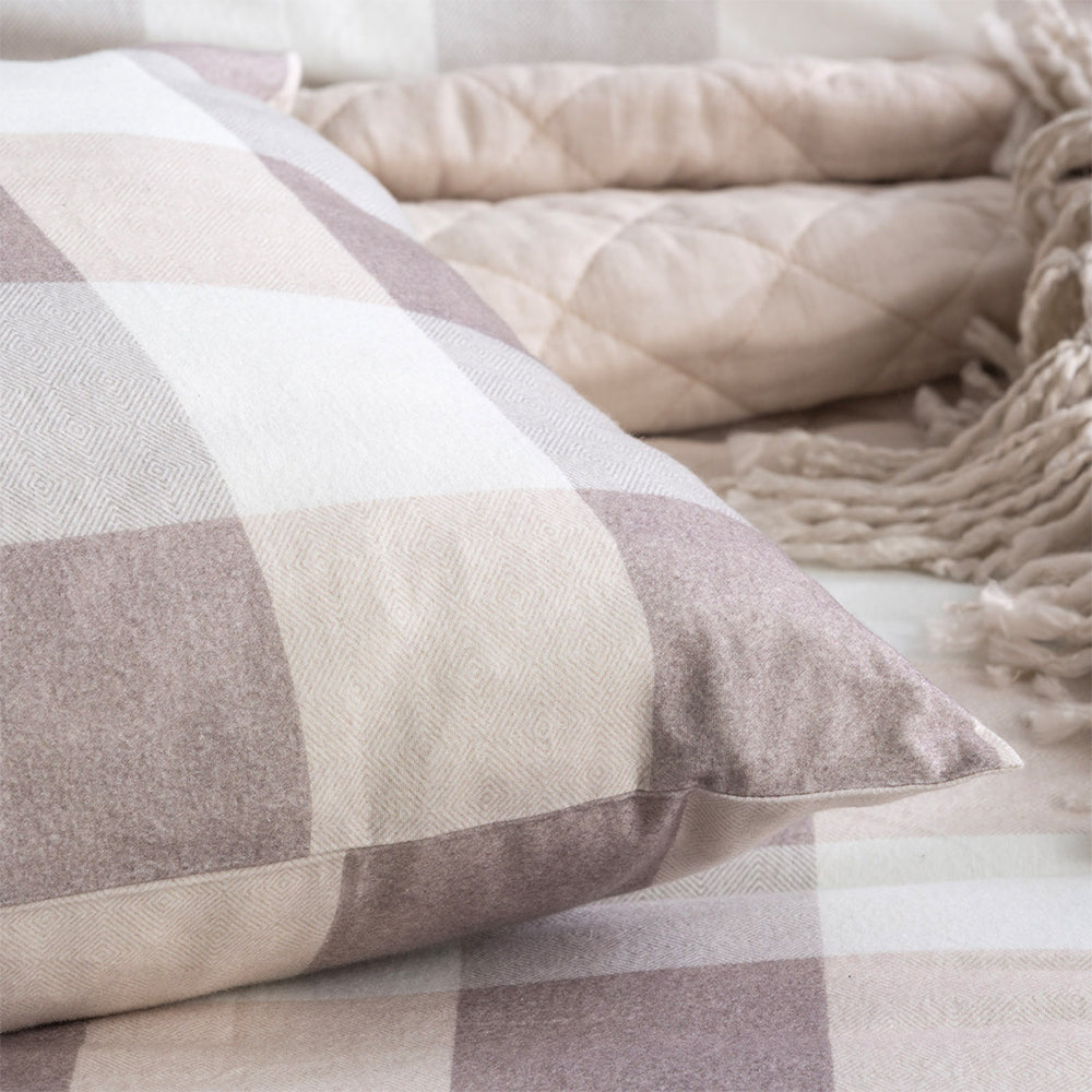 Park Avenue 175GSM Cotton Flannelette Queen Bed Quilt Cover Set Buffalo Checks — image 3