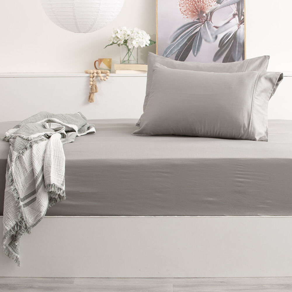 Park Avenue Charcoal 500 Thread Count Super King Bamboo Cotton Combo Set — image 2