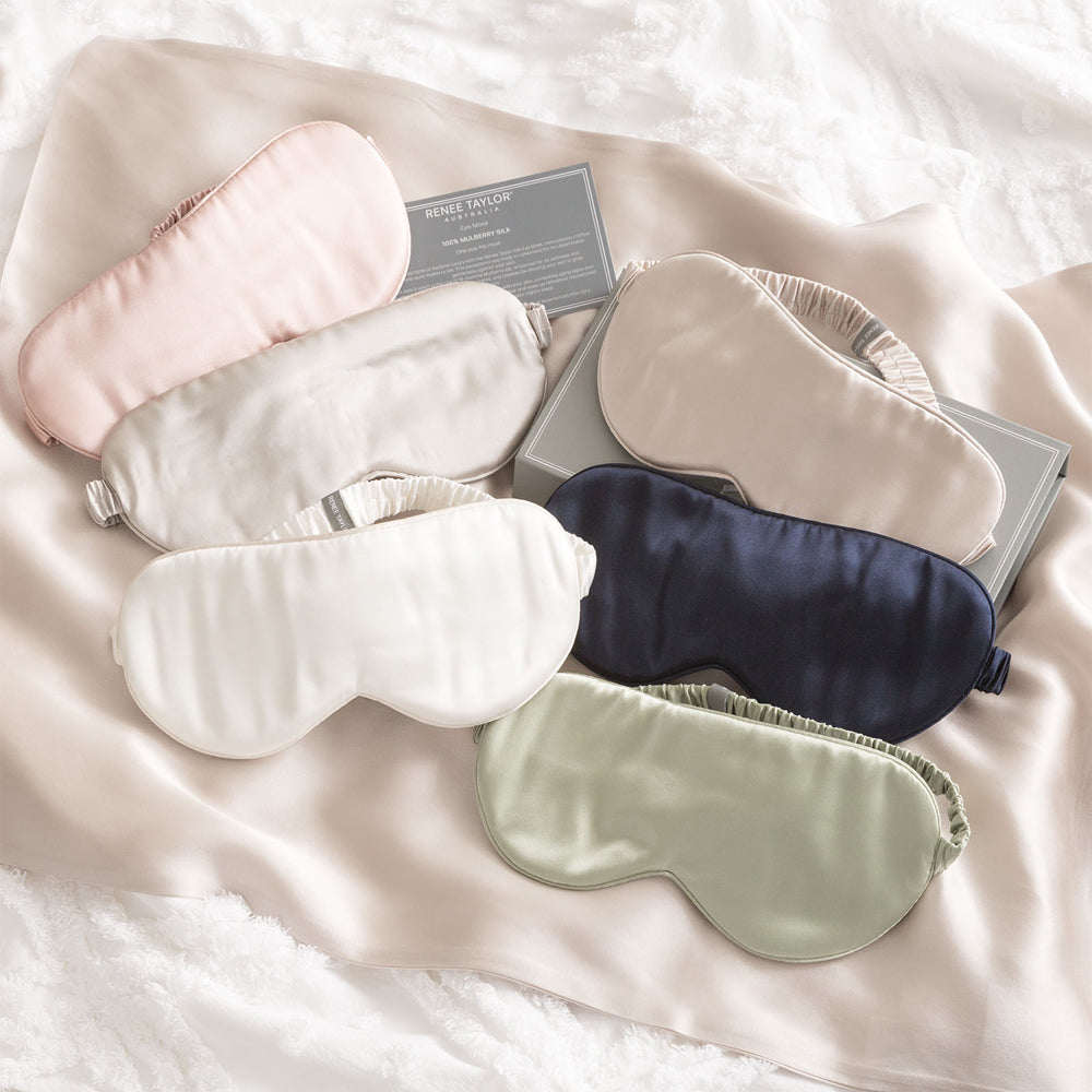 Renee Taylor Mulberry Silk Eye Mask Sleeping Shade/Cover Sleep Blindfold — image 4