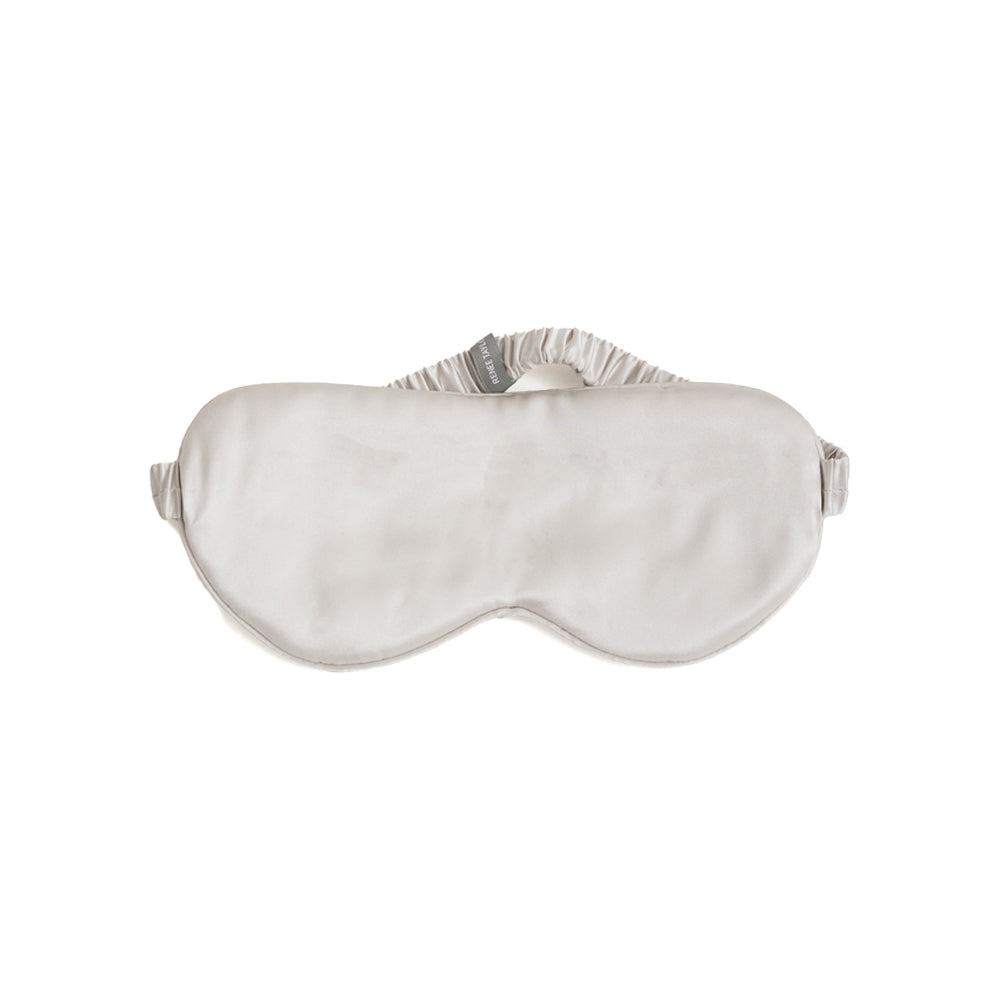 Renee Taylor Mulberry Silk Eye Mask Sleeping Shade/Cover Sleep Blindfold — Silver