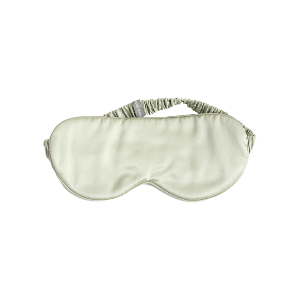 Renee Taylor Mulberry Silk Eye Mask Sleeping Shade/Cover Sleep Blindfold — Sage