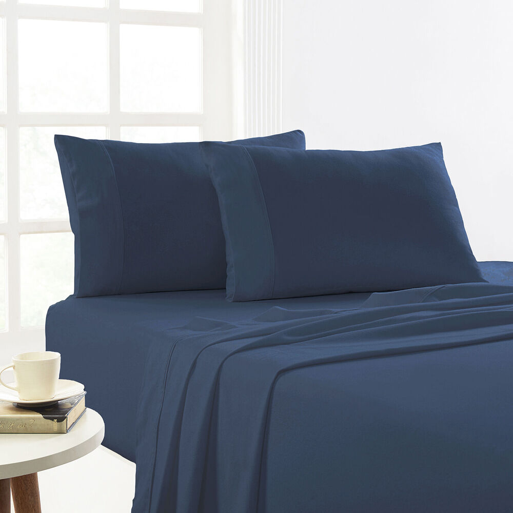 Park Avenue Cotton Flannelette Bed Sheet Sets Ink