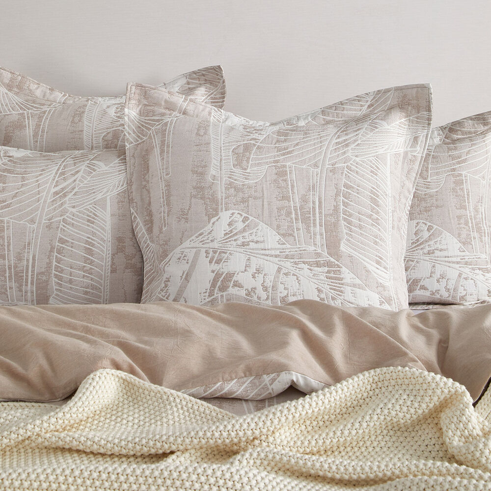 Renee Taylor 65x65cm Wood Panache Jacquard European Square Pillowcase — image 4