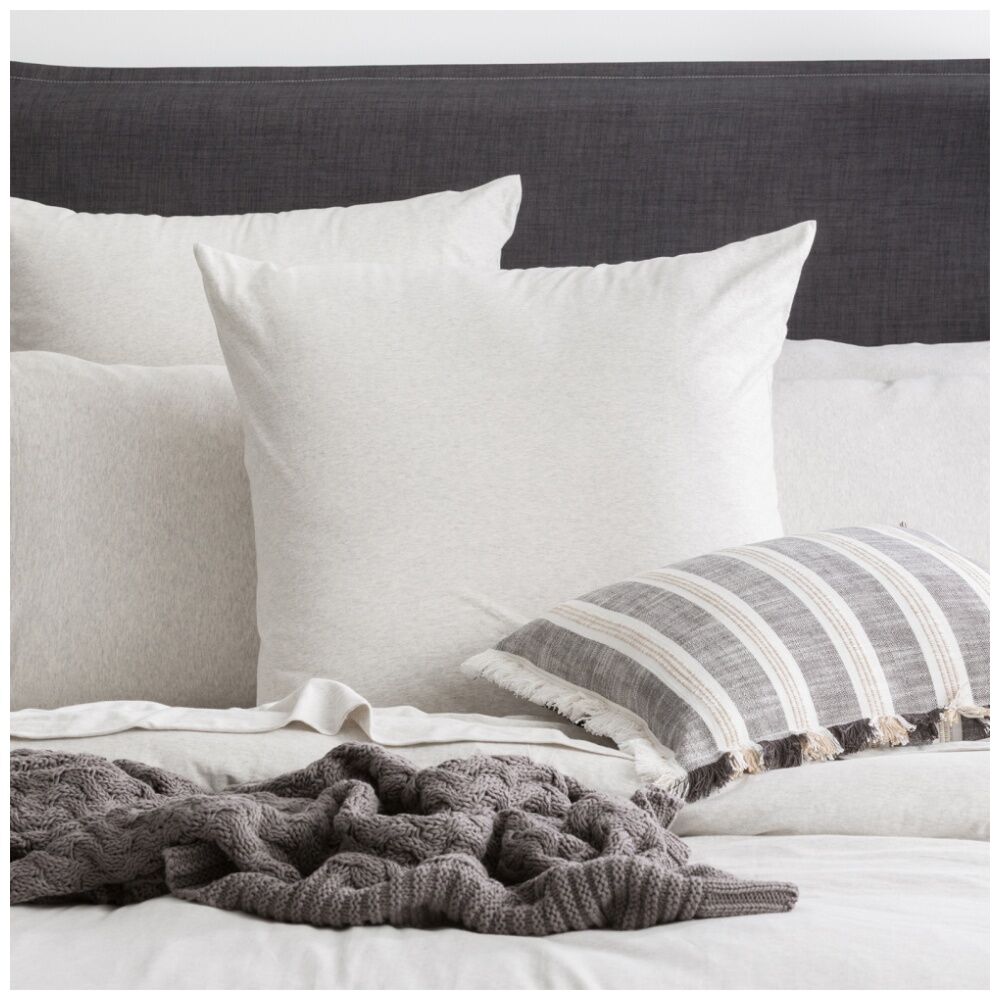 Renee Taylor Ecru Comfort T’s Organic Cotton Jersey European Pillowcase