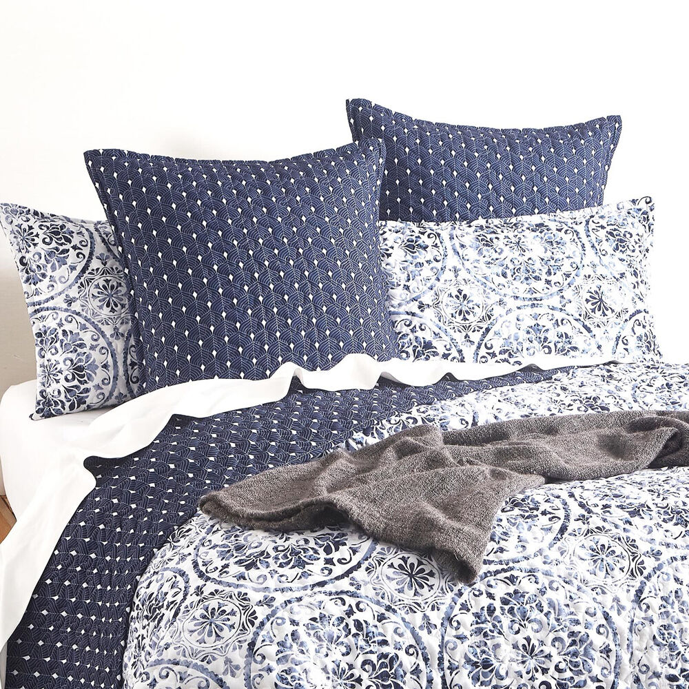 Renee Taylor 65x65cm Delos Quilted Reversible European Square Pillowcase — image 4