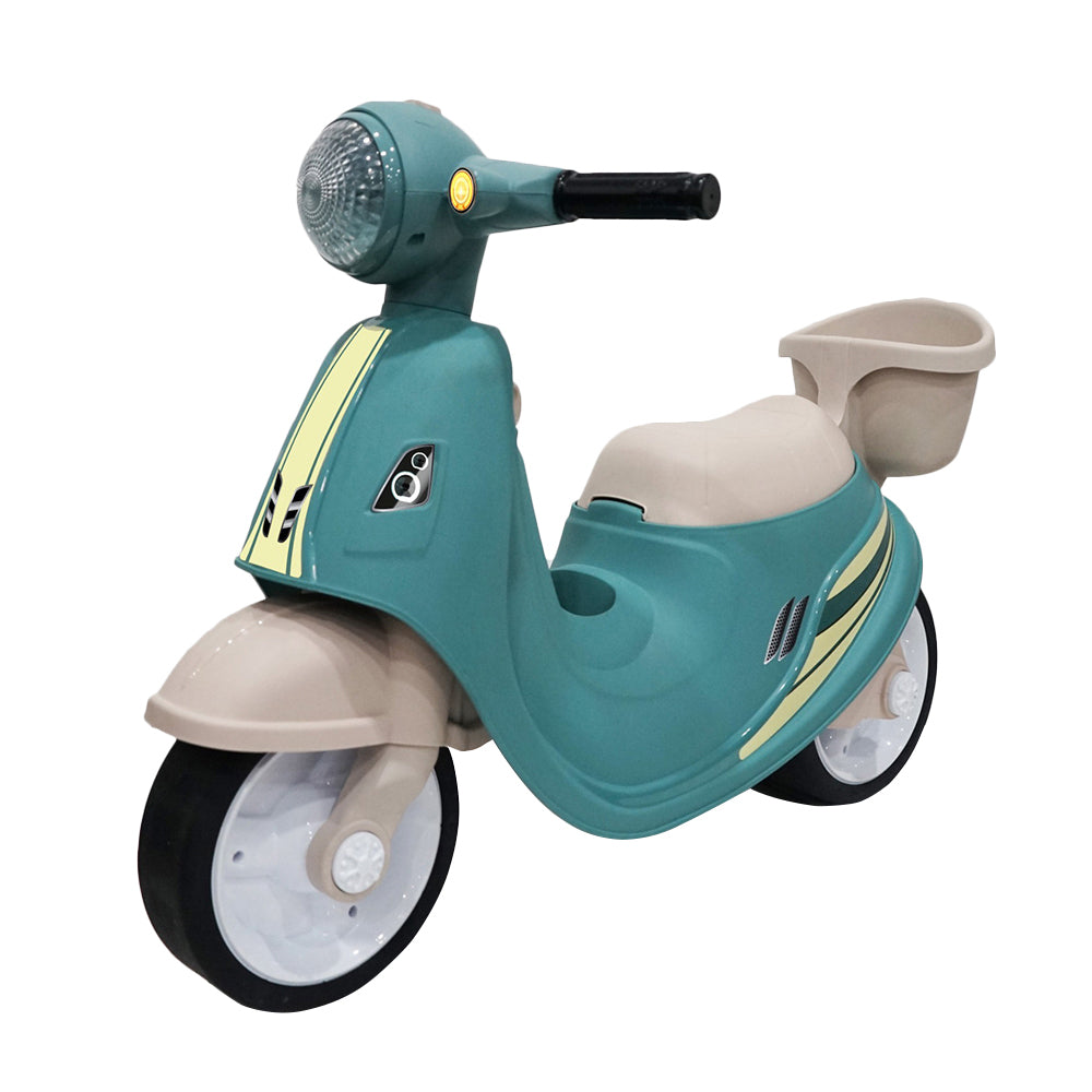 Volta Foot To Floor Balance Ride On Kids Push Scooter Medium Size Green 3+