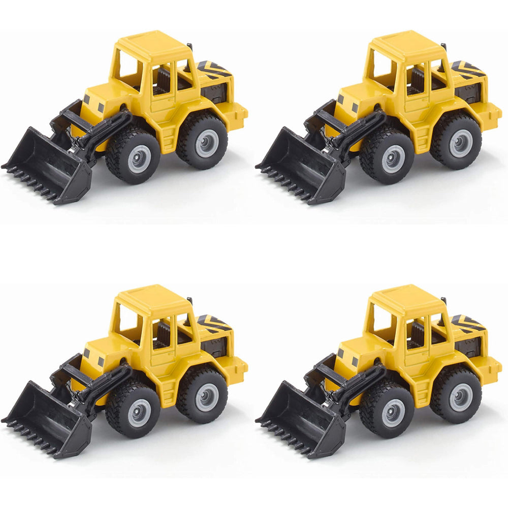 Siku 0802 Front Loader Diecast Construction 77mm Vehicle Toy 3y+ (4 Pack)