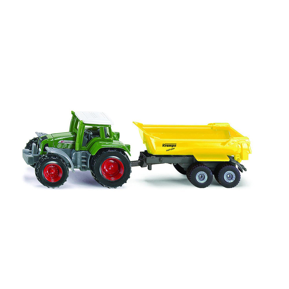Siku 1605 Fendt Tractor w/ Krampe Tipping Trailer Diecast 160mm Kids Toy 3y+ (2 Pack)