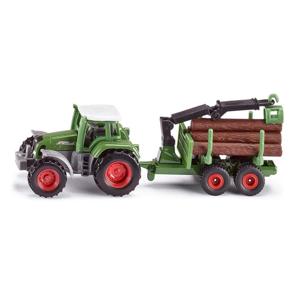 Siku 1645 Fendt Tractor w/ Forestry Trailer Diecast Metal 147mm Kids Toy 3y+ — image 5