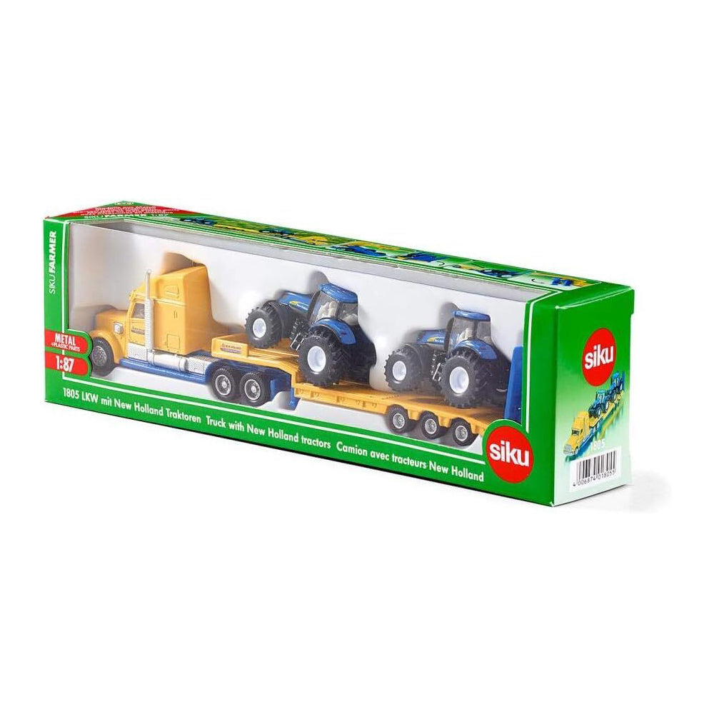 Siku 1:87 Scale Diecast Truck w/ New Holland Tractors Kids Toy Set 3y+ (3 Pieces) — image 3