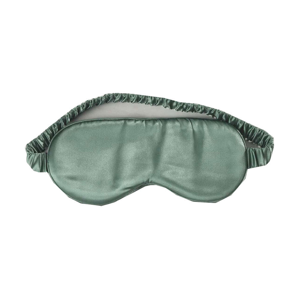 Canningvale Beautysilks Eye Mask Light-Blocking Adjustable Soft Sleep Aid Moss