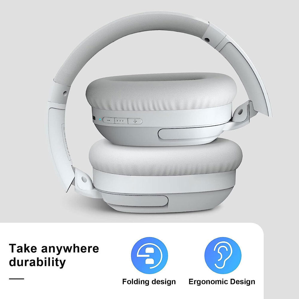 Silcron Active Noise Cancelling Bluetooth Headphones With 40H Playtime White — image 6