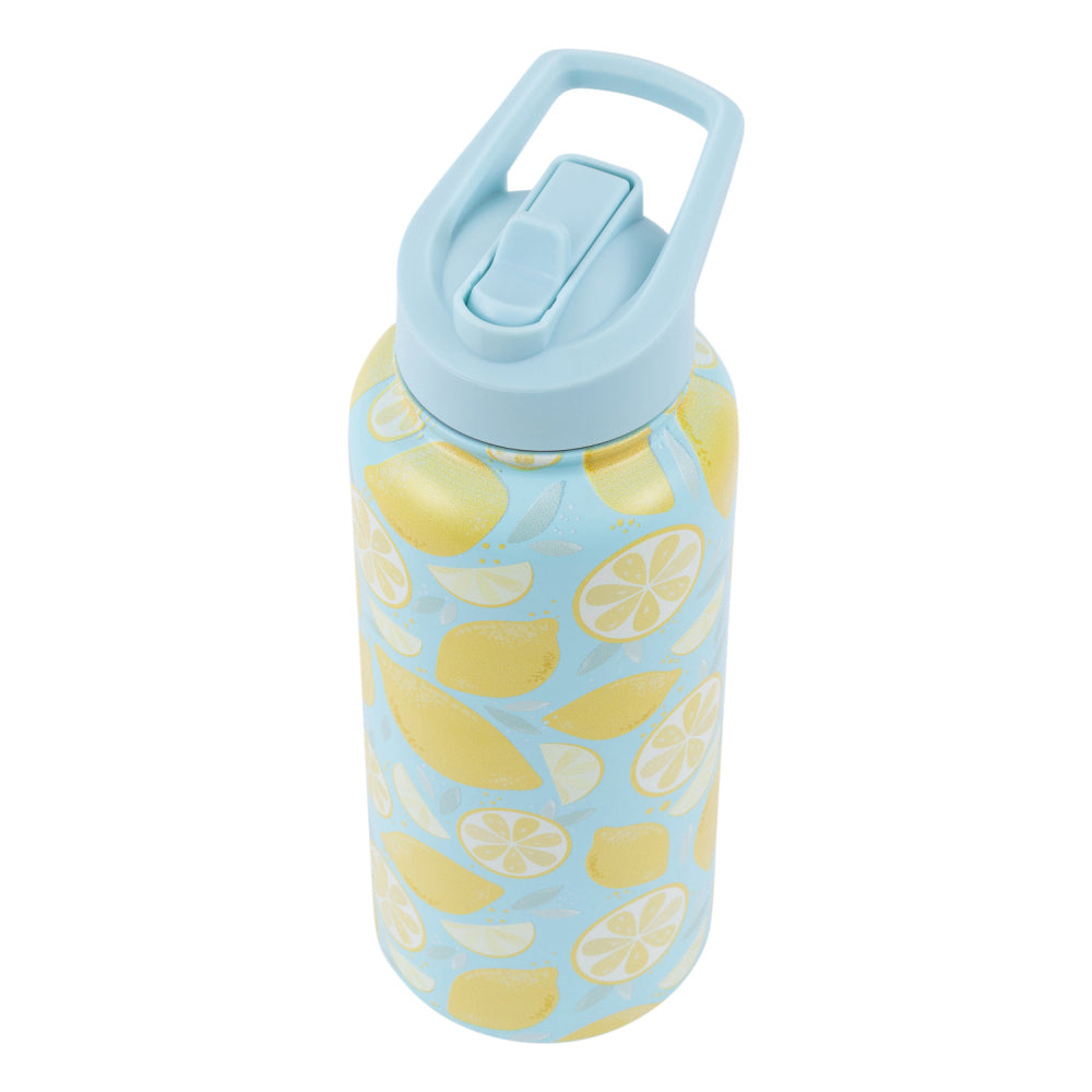 Splosh Sip By Splosh Lemon S/S Insulated Water Bottle w/ Flip Straw Lid 950ml — image 4
