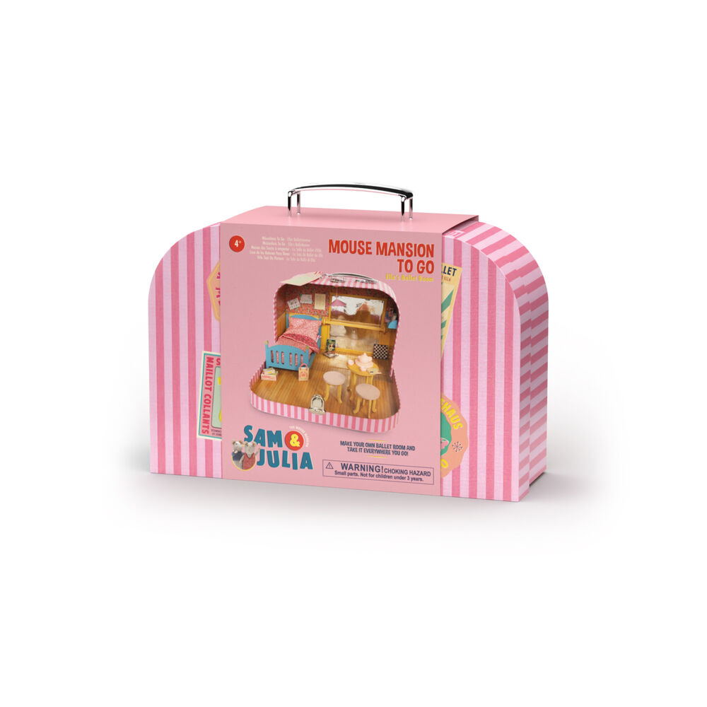 Sam & Julia Mouse Portable Mansion to Go Ellas Ballet Room Kids Toy 4y+ — image 2