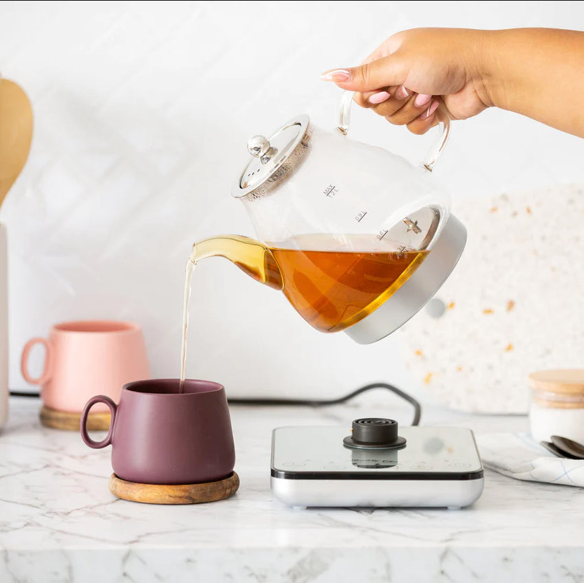 Healthy Choice Electric 800W 1.2L Digital Glass Kettle w/Tea Infuser/Keep Warm — image 3