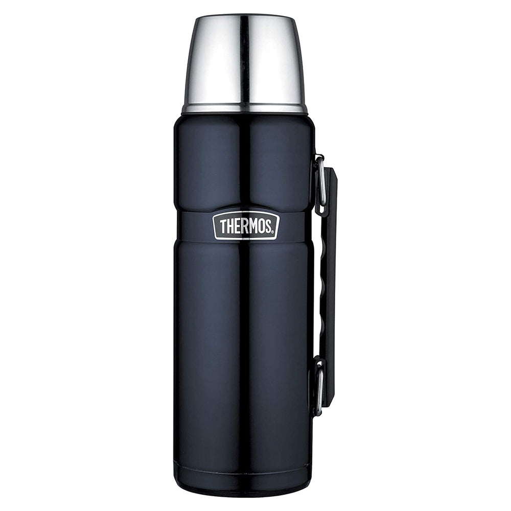 Thermos Stainless Steel King Vacuum Insulated Durable Flask Midnight Blue 1.2L