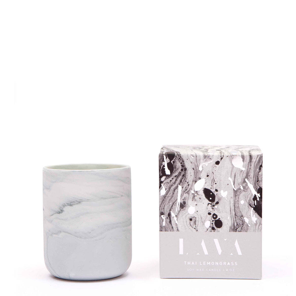 Serenity Lava 130g Small Scented Soy Wax Candle Fragrance Thai Lemongrass (2 Pack) — image 2