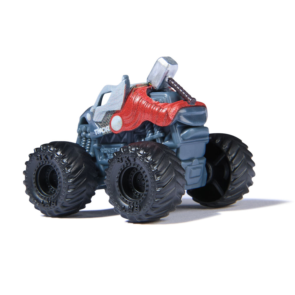 Monster Jam 3pc Mini Marvel Trucks Set Iconic Heroes Kids Children — image 9