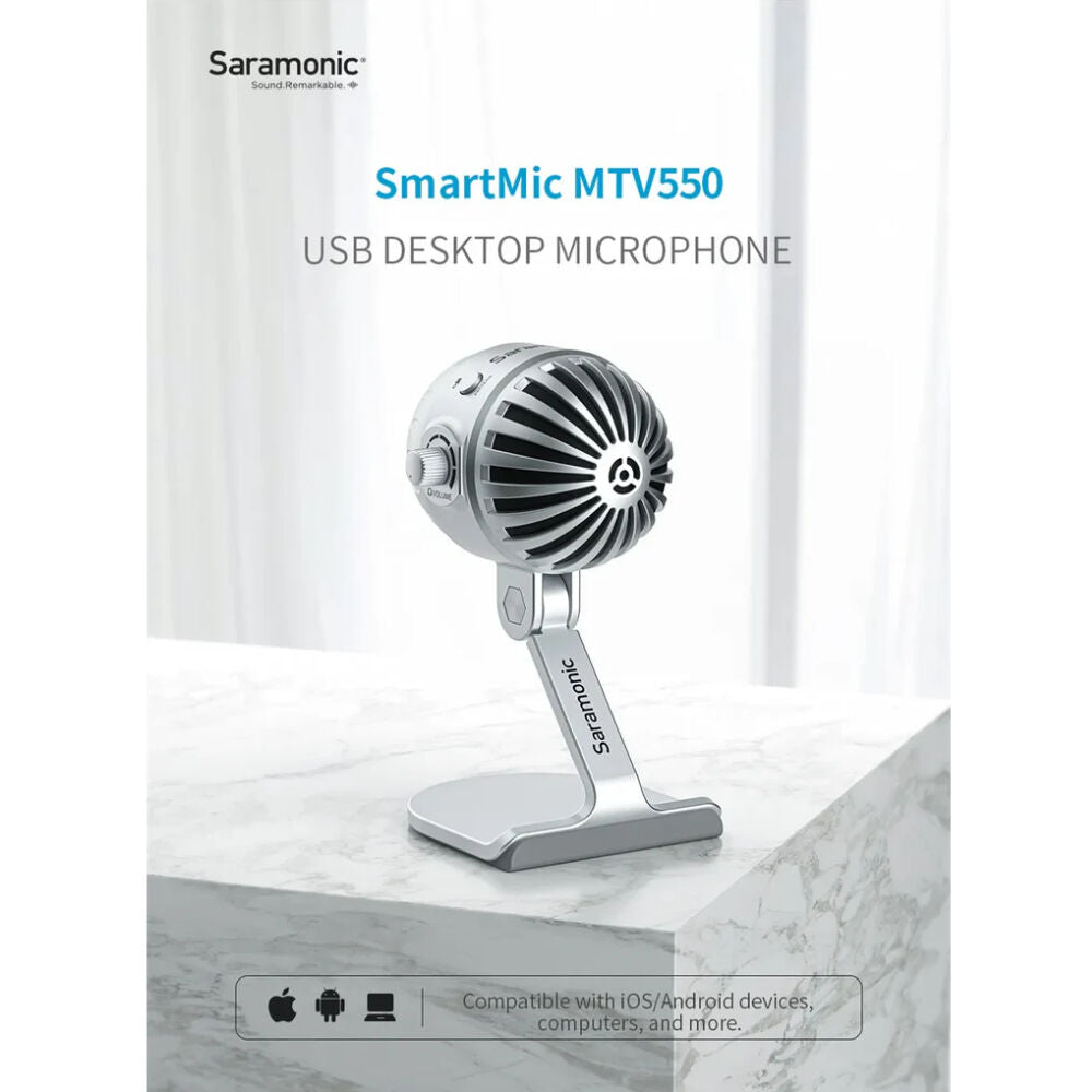 Saramonic SmartMic MTV500 USB-C Desktop Studio Microphone Recording for Mac PC — image 5