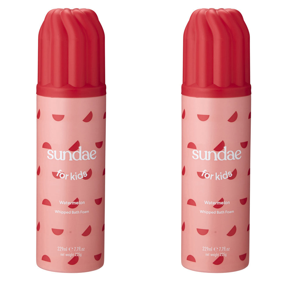 Sundae 229ml Kids Shower Whipped Bathroom Foam Watermelon Body Wash Skin Care (2 Pack)