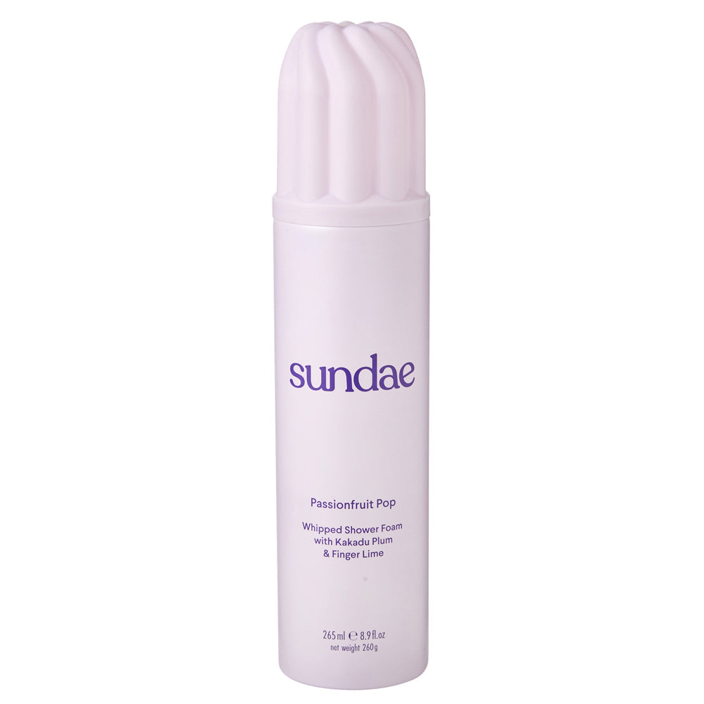 Sundae 265ml Shower Bathroom Foam Passionfruit Pop Scent Body Wash Skin Care