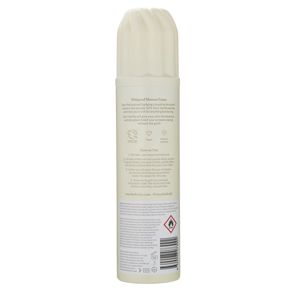 Sundae 265ml Whipped Shower Bathroom Foam Very Vanilla Scent Body Wash Skin Care — image 3