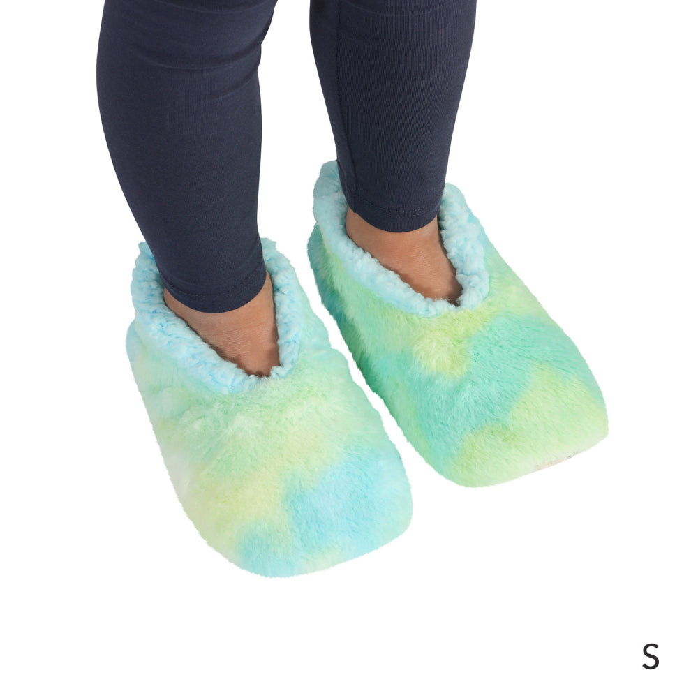 Splosh SnuggUps Kids Slippers Non-Slip Blue/Green Tie Dye — image 3