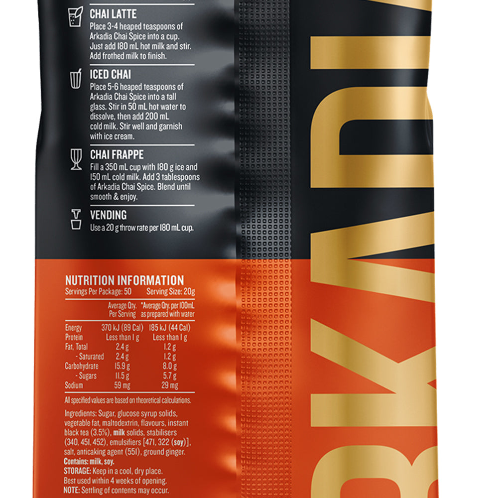 Arkadia 1KG Chai Spice Powder — image 2