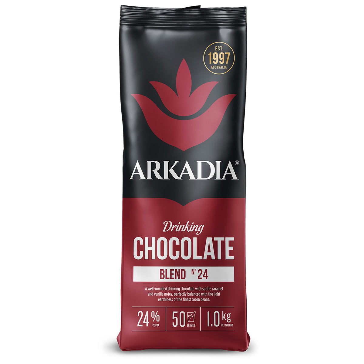 Arkadia 1KG 24% Cocoa Drinking Chocolate