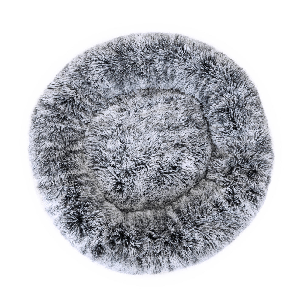 Superior Pet Goods 80x80cm Curl Up Cloud Calming Dog Sleeping Bed Round Grey — image 2