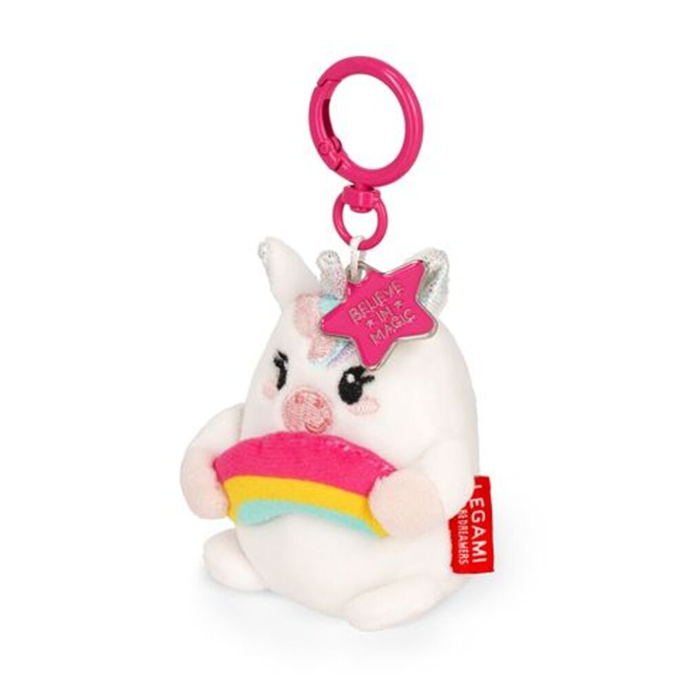 Legami 3y+ Plush Keyring Unicorn w/Metal Ring Super Soft Kids Bag Charm/Toy — image 2
