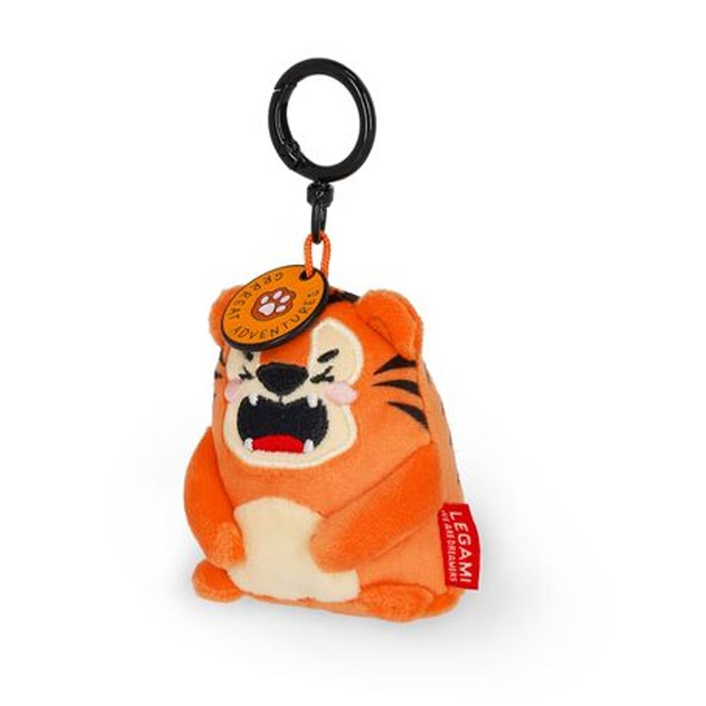 Legami 3y+ Plush Keyring Tiger w/Metal Ring Super Soft Kids Bag Charm/Toy — image 2