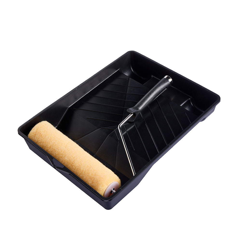 Supercraft Paint Brush Interior/Exterior Roller Kit With Tray 230mm 9mm NAP (3 Pieces)