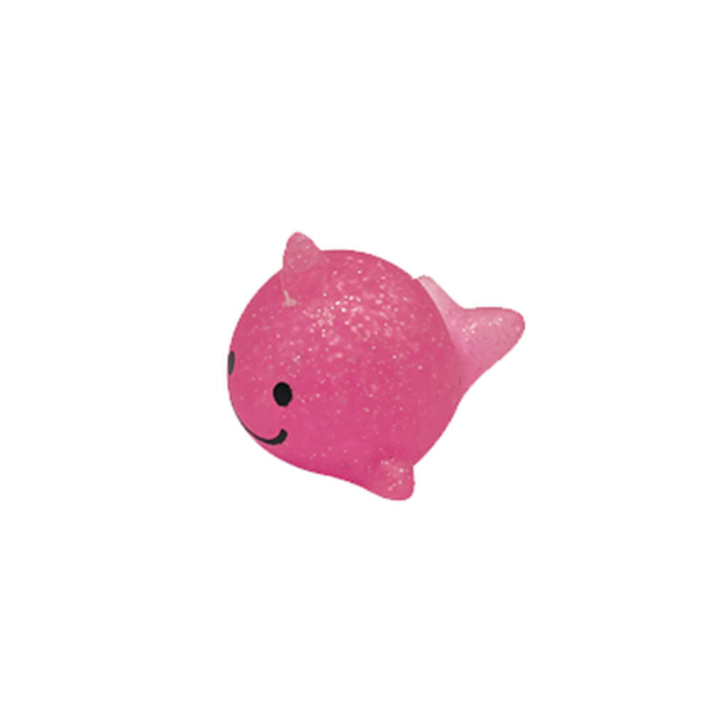Bensons Glitter Gummy Narwhal Kids/Childrens Squeezy Animal Toy 5cm 6y+ Asstd — image 3