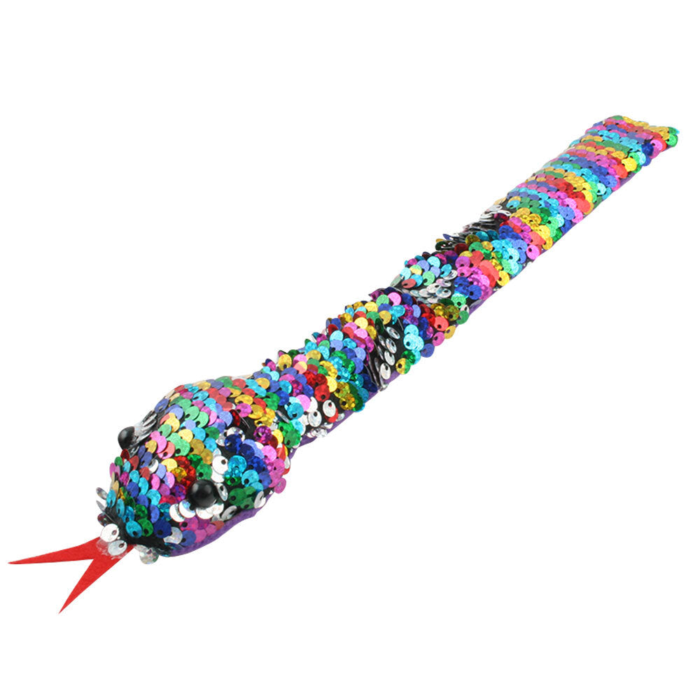 Fumfings Novelty Sequin Snake Snap Bracelet Art Fun Animal Toys 3y+ Kids Asst — image 5