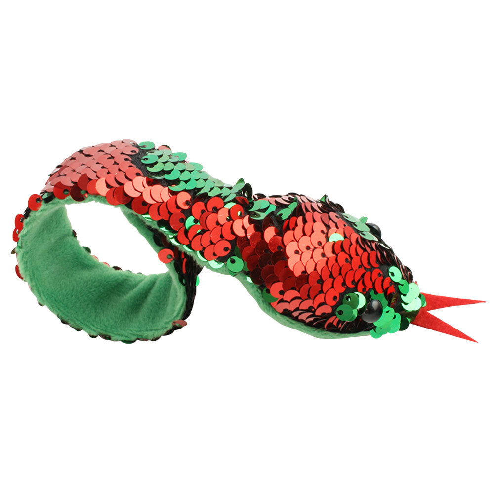 Fumfings Novelty Sequin Snake Snap Bracelet Art Fun Animal Toys 3y+ Kids Asst