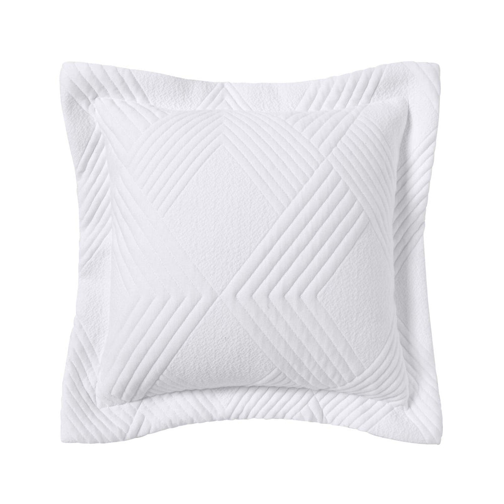 Bianca Cassiano 43x43cm Polyester Jacquard White Cushion Cover Pillowcase