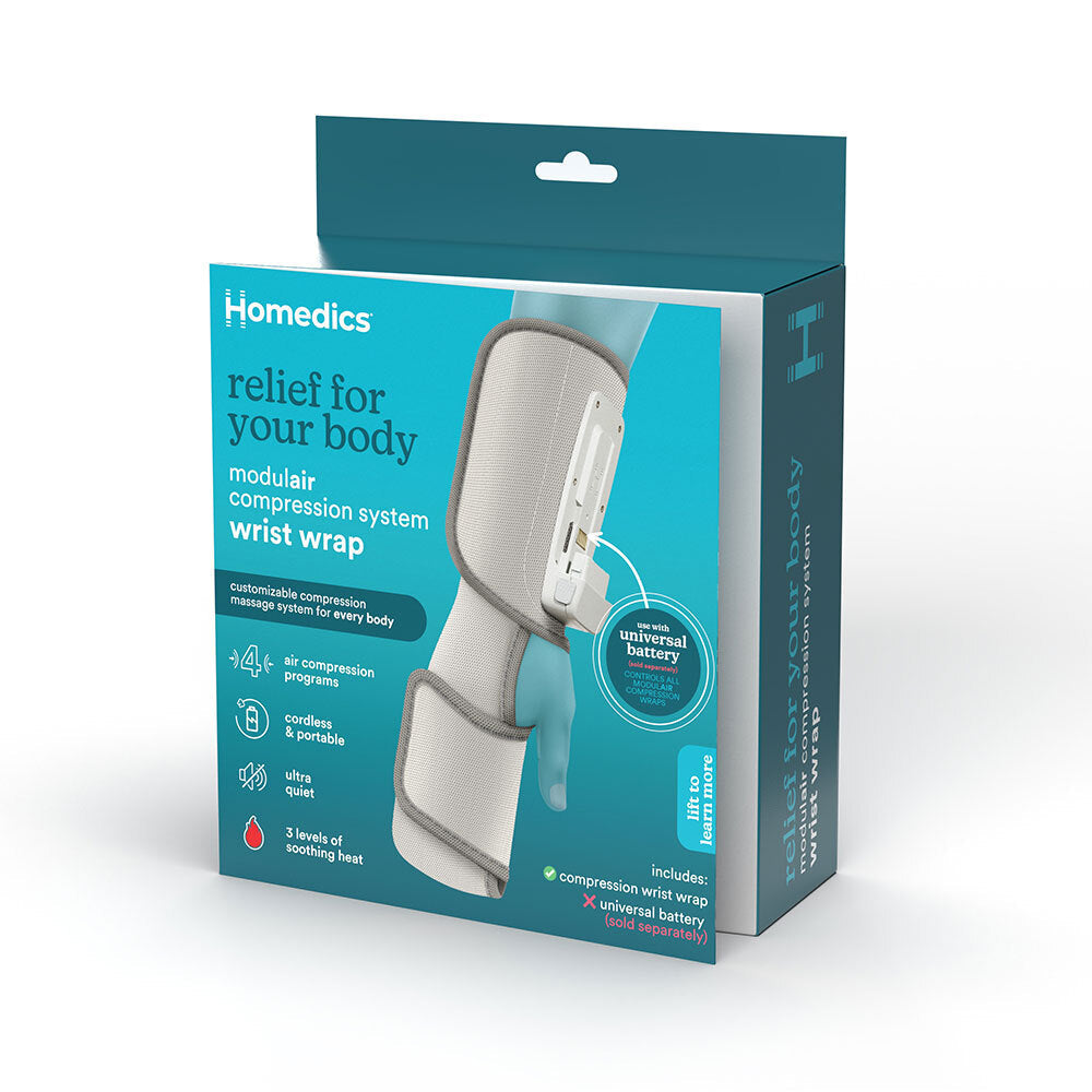 Homedics Modulair Hand & Wrist Compression Wrap Sleeve and Controller