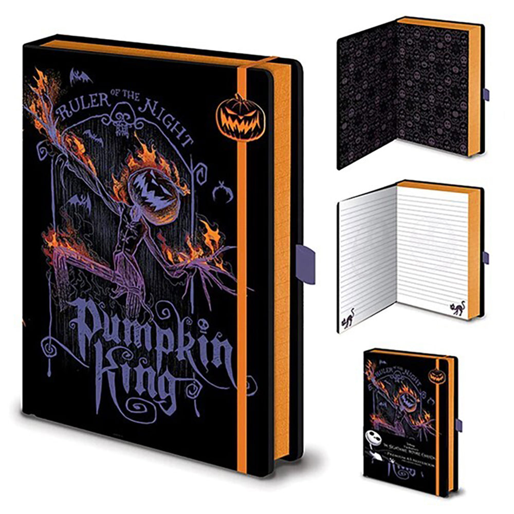 The Nightmare Before Christmas Disney Nightmare Before Christmas Themed Pumpkin King A5 Premium Notebook
