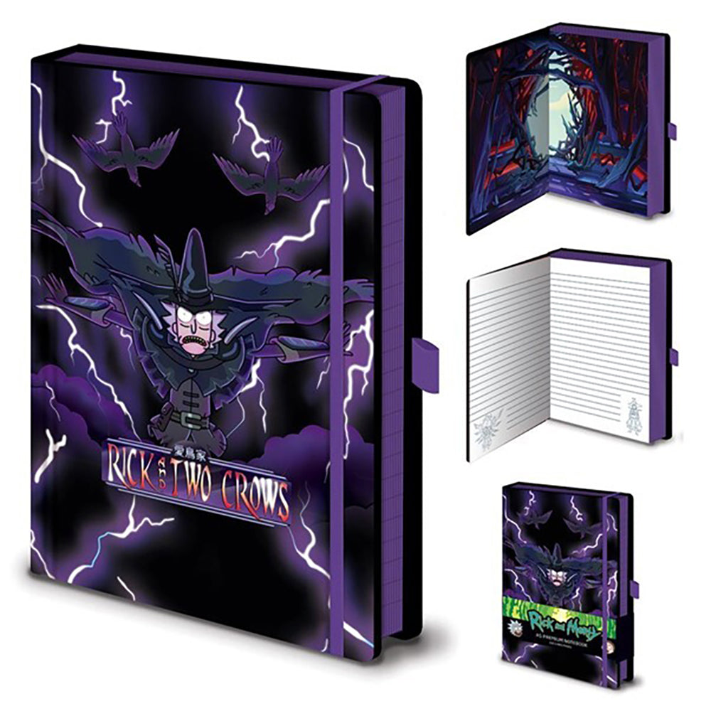 Rick & Morty Adult Swim Rick And Morty Character 2 Crows A5 Premium Stationery Notebook