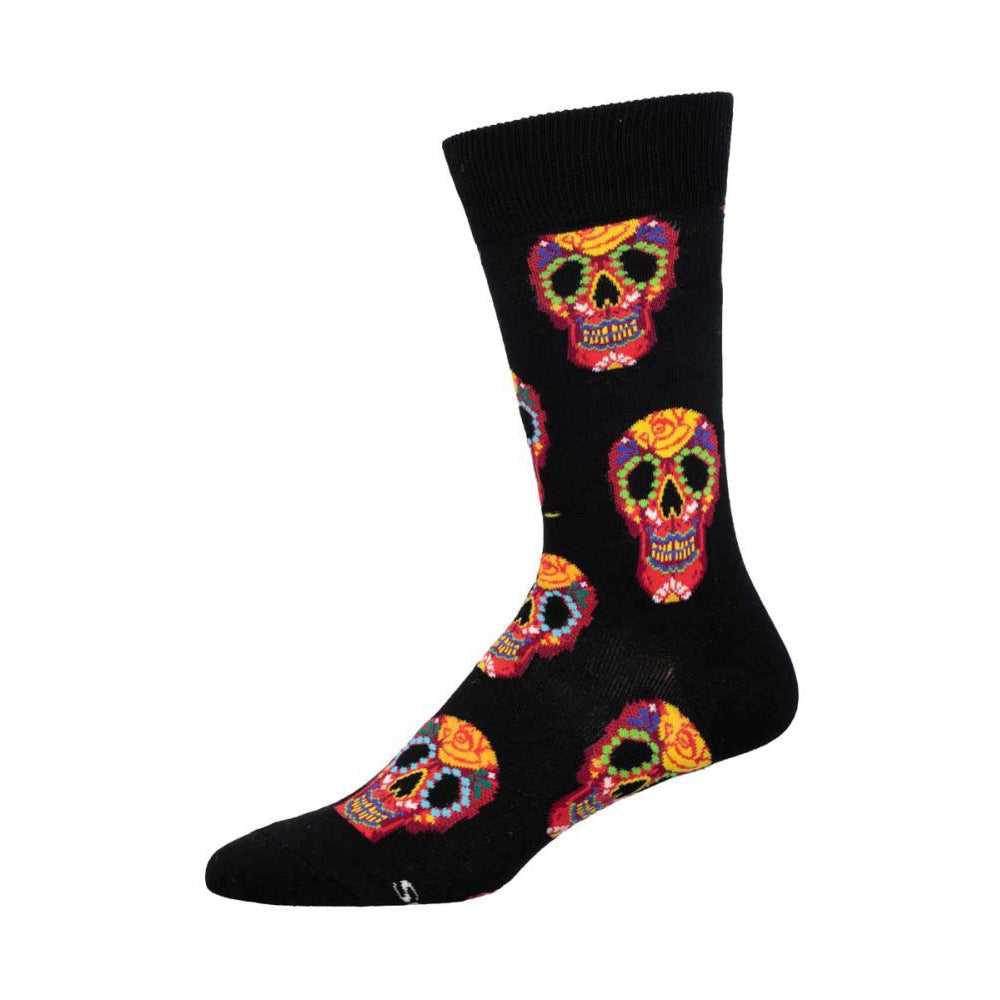 Socksmith Mens Novelty Comfort Wear Socks Dia Des Los Muertos Skull One Size