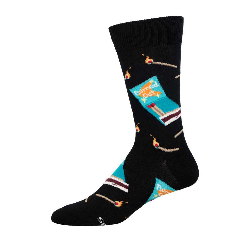 Socksmith Mens Novelty Casual Trendy Comfort Socks I’m Burnt Out One Size
