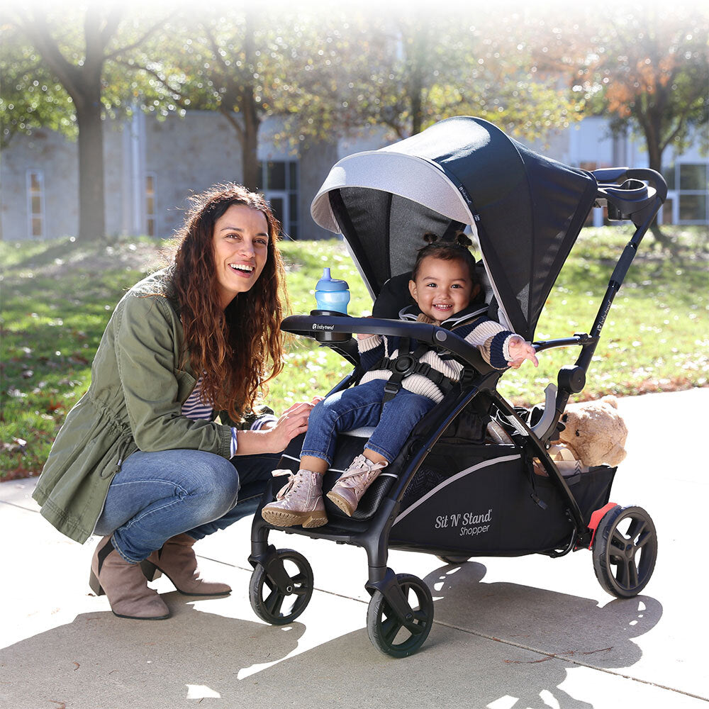 Baby Trend Sit N Stand Shopper Stroller/Pram w/Canopy Kids/Baby/Toddler Moondust — image 10